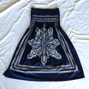 Strapless tube top dress